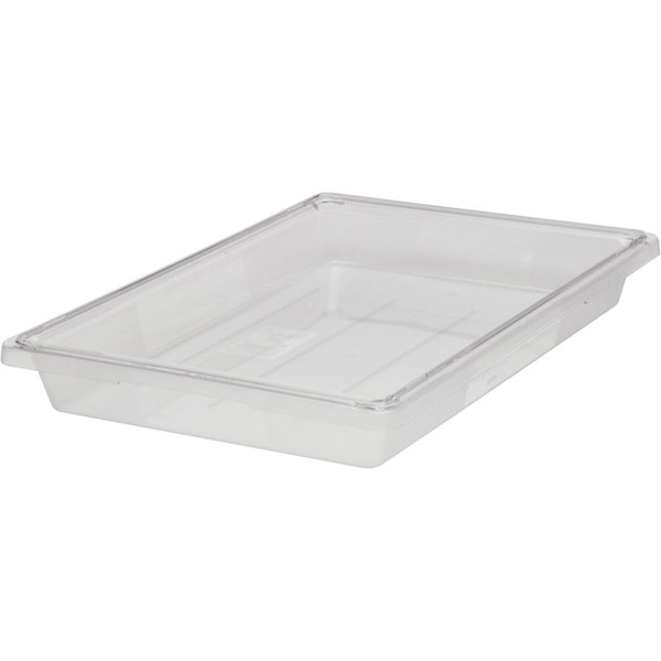 Food Tote Box, 5 Gal, 26"x18"x3-1/2", Clear